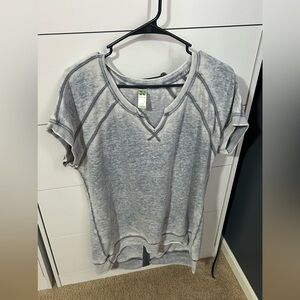 GreenTea Mineral Wash Short Sleeve Pullover